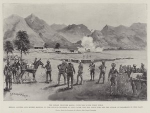 Le soulèvement de la frontière indienne, avec la Buner Field Force, les sapeurs et mineurs du Bengale faisant sauter la salle du conseil de Said Ullah, le fakir fou qui a mené l